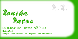 monika matos business card